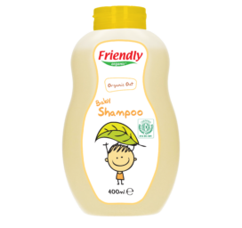 Friendly Organic ziepēm brīvs organisks 2in1 matu un ķermeņa mazgāšanas līdzeklis ar nomierinošu auzu ekstraktu, 400 ml