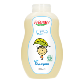 Friendly Organic aromātu nesaturošs un ziepēm brīvs organiskā matu un ķermeņa mazgāšanas līdzeklis zīdaiņiem, 400 ml