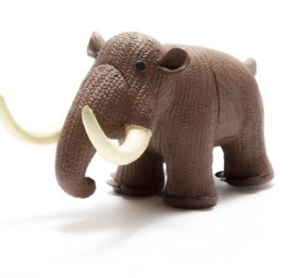 Labākie gadi Mamuts dabīgās gumijas brūns zobu griezējs/vannas rotaļlieta bez caurumiem no 0+ mēnešiem