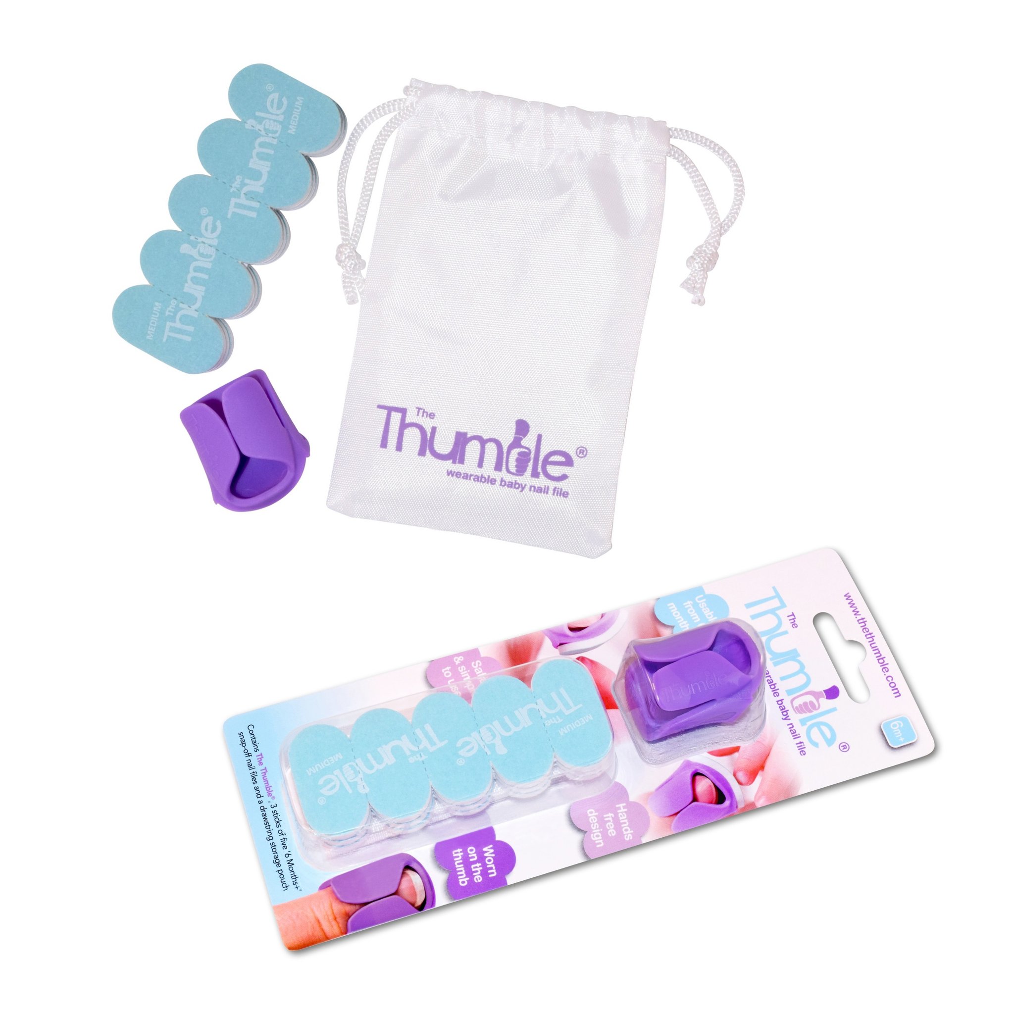 Thumble efektīvs nagu vīlīte zīdaiņiem un mazuļiem, kas piestiprināts pie pirkstgala - 0–6 mēneši - Image 3