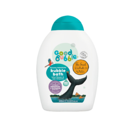 GOOD BUBBLE asaru nesaturošas bērnu vannas putas ar svaiga lotosa zieda un jūras minerālvielu aromātu, 400 ml