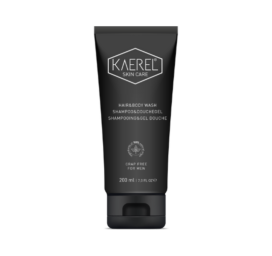KAEREL 100% dabīgs 2in1 patīkami svaigs aromatizēts šampūns-dušas želeja vīriešiem, 200 ml