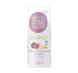 TOOFRUIT Creme Gourmande bioloģiska bagātīgi mitrinoša bērnu sejas krēms ar banānu un vīģi sausai ādai, 30 ml