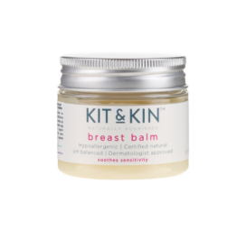 KIT un KIN hipoalerģisks dabīgs krūtsgalu krēms jutīguma mazināšanai un plīsumu novēršanai zīdīšanas laikā, 50 ml