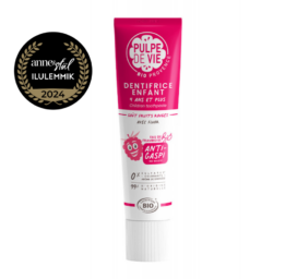 PULPE DE VIE Magic Kiss organisko aveņu garšas zobu pasta ar fluoru, bērniem no 4 gadu vecuma, 75 ml