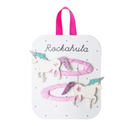 Rockahula Kids vienradža motīva matu sprādzes, 2 gab.