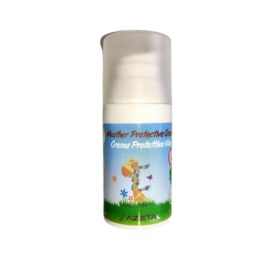 AZETABIO organisks ūdensnesaturošs aizsargkrēms pret salu ar šī sviestu, rīsu eļļu un barojošu E vitamīnu, 30 ml