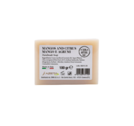 AZETABIO organiska barojoša ziepes zīdaiņiem ar mango un citrusaugļu aromātu, 100 g