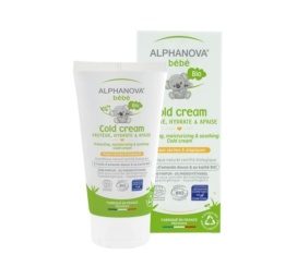 ALPHANOVA BEBE aromātu nesaturošs organisks barojošs aukstuma aizsardzības laika krēms, 50 ml