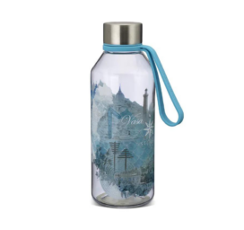 CARL OSCAR ķīmisko vielu nesaturoša 0,65 litru hermētiski noslēdzama dzeramā pudele, TURKĪZA