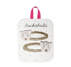 Rockahula Kids "Lily Leopard" matu sprādzes ar leoparda rakstu, 2 gab.