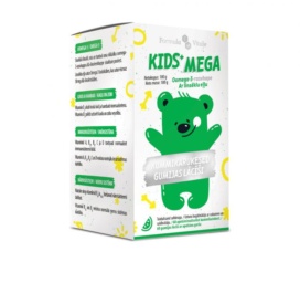 FORMULA VITALE Kids+ MEGA Omega 3 gumijbjēriņi ar apelsīnu garšu, multivitamīni bērniem, 60 gab.
