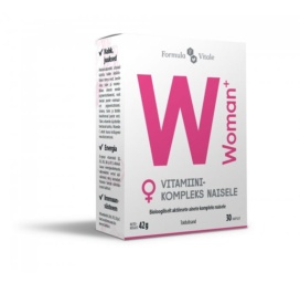 FORMULA VITALE Woman+ vitamīnu un minerālvielu komplekss sievietēm imūnsistēmas stiprināšanai un enerģijas palielināšanai, 30 tabletes