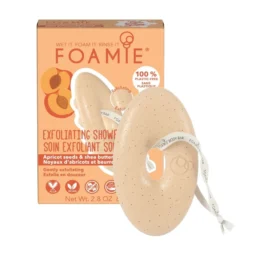 FOAMIE 2in1 Cietais ķermeņa skrubis ar abrikozu sēklām un šī sviestu, 80 g