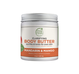 PETAL FRESH barojošs un mitrinošs ķermeņa sviests ar mandarīnu un mango, 237 ml