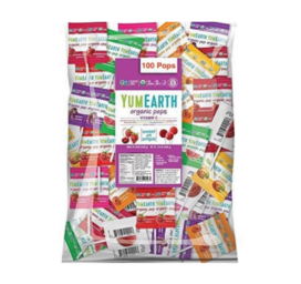 YUMEARTH bioloģiski augļu garšas ledenes, 8 dažādas variācijas iepakojumā, 100 gab