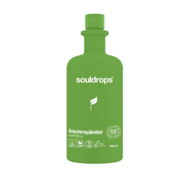 SOULDROPS bioloģiski noārdāms trauku mazgāšanas līdzeklis ar svaigu zaļās tējas aromātu EARTHDROP, 750 ml