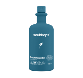 SOULDROPS bioloģiski noārdāms trauku mazgāšanas līdzeklis ar ābolu aromātu MOONDROP, 750ml