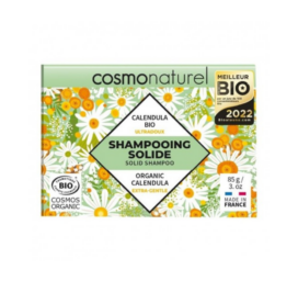 GRAVIER Cosmo Naturel cietais šampūns normāliem matiem ar mitrinošu kokosriekstu eļļu un nomierinošu kliņģerīti, 85g