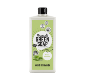 MARCELS GREEN SOAP ekoloģisks trauku mazgāšanas līdzeklis ar baziliku un citronzāli, 500 ml