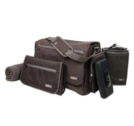 BBLÜV Ultra autiņbiksīšu soma ar pārtinamās virsmu, segu un citiem piederumiem, krāsa Charcoal