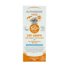 ALPHANOVA SUN SPF50 dabisks, bez smaržvielām un ūdensizturīgs saules aizsargkrēms zīdaiņiem no 0+ mēnešiem, 50 ml