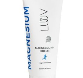 LUUV dabīgais magnija krēms visai ģimenei muskuļu sāpju un spriedzes mazināšanai, 200 ml