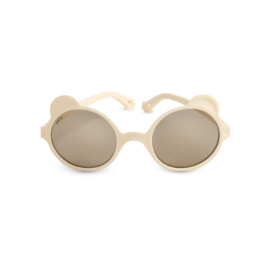 KIETLA brilles bērniem vecumā no 2 līdz 4 gadiem ar skrūvju neesamību un 100% nesalaužamu rāmi, augstu UVA un UVB aizsardzību, polarizētas saulesbrilles Bear Baby, tonis OURSON CREAM