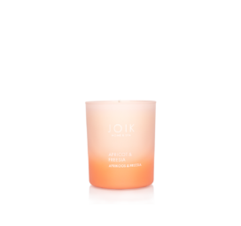 JOIK Home & Spa rapšu vaska svece Aprikoze & Frēzija, 150 g