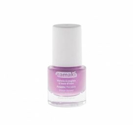 NAMAKI uz ūdens bāzes veidota nolobāma nagu laka bērniem, tonis MAUVE 7,5 ml