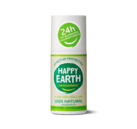 HAPPY EARTH 100% dabīgs nesmaržots rullīša dezodorants jutīgai ādai, 75 ml