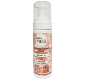 BORN TO BIO sejas attīrošas putas ar citrusaugļiem taukainai ādai, 150 ml