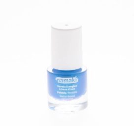 NAMAKI ūdens bāzes noņemams nagu laka bērniem, krāsa ELEKTRISKA ZILA, 7,5 ml