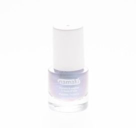 NAMAKI uz ūdens bāzes veidota nolobāma nagu laka bērniem, tonis SUDRABA ZILS 7,5 ml