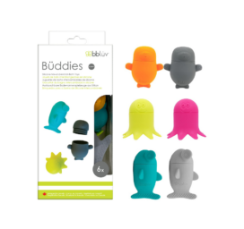 BBLÜV Büddies bez pelējuma silikona peldēšanas rotaļlietas, 6 gabali iepakojumā