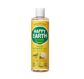 HAPPY EARTH 100% dabisks dušas želeja ar apburošu jasmīna un Ho Koka aromātu, 300 ml