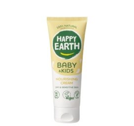 HAPPY EARTH 100% dabīgs barojošs un aizsargājošs krēms zīdaiņiem un bērniem, 75ml