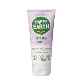 HAPPY EARTH 100% dabīgs krēmveida kopjošs dušas gels zīdaiņiem, 200ML