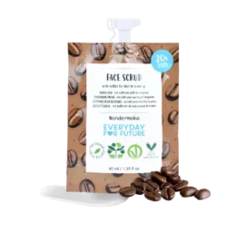 EVERYDAY FOR FUTURE ādas atjaunojošs un enerģiju sniedzošs skrubis ar rīsu granulu un kafijas ekstraktu Wondermoka, 40 ML