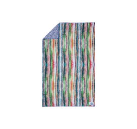 SOOBLUU mīksts, ātri žūstošs, smiltis atgrūdošs pludmales dvielis, kas izgatavots no plastmasas pudelēm, krāsa WAWY, 100*160 cm