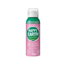 HAPPY EARTH aerosolu nesaturošs 100% dabīgs dezodorants ar lavandas-ylang aromātu, 100ml