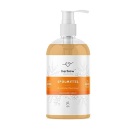 HERBOW trauku mazgāšanas līdzeklis ar ziepju riekstiem, mango un citrusaugļu aromātu, 500 ml
