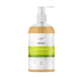 HERBOW trauku mazgāšanas līdzeklis bez smaržas ar ziepju riekstiem Fresh Natural, 500 ML