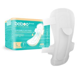 BABOO pēcdzemdību higiēniskās paketes 425 mm, 8 gab. iepakojumā, izmērs L