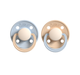 REBAEL dabīgā kaučuka knupīši "Aukstais Pērļu Lauva" / "Putekļainais Pērļu Zilonis", izmērs 0-6 mēneši, 2 gab. iepakojumā