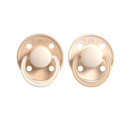 REBAEL dabīgā gumijas knupīši Dusty Pearly Mouse / Frosty Pearly Lion izmērs 6+ mēnešiem, 2 gabali iepakojumā