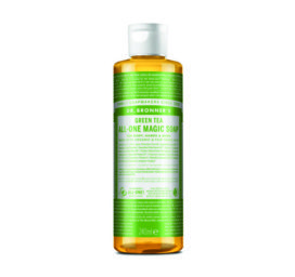 Dr. Bronner's 18-in-1 zaļās tējas šķidrās ziepes, 240 ml
