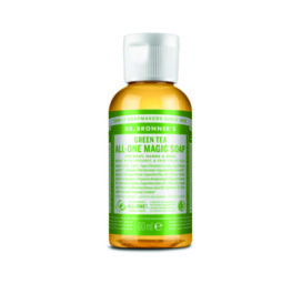 Dr Bronner 18-in-1 Zaļās tējas šķidrās ziepes, 60 ml