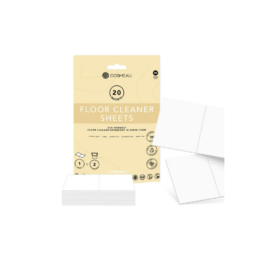 COSMEAU bioloģiski noārdāmas, ar svaigu smaržu grīdas tīrīšanas plāksnītes, 20 loksnes