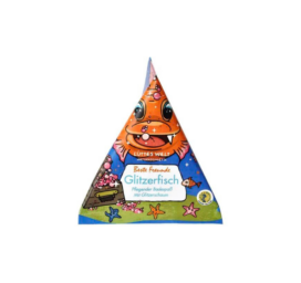 LÜTTES WELT putojošs rozā vannas pulveris ar jūras sāli, 70 g